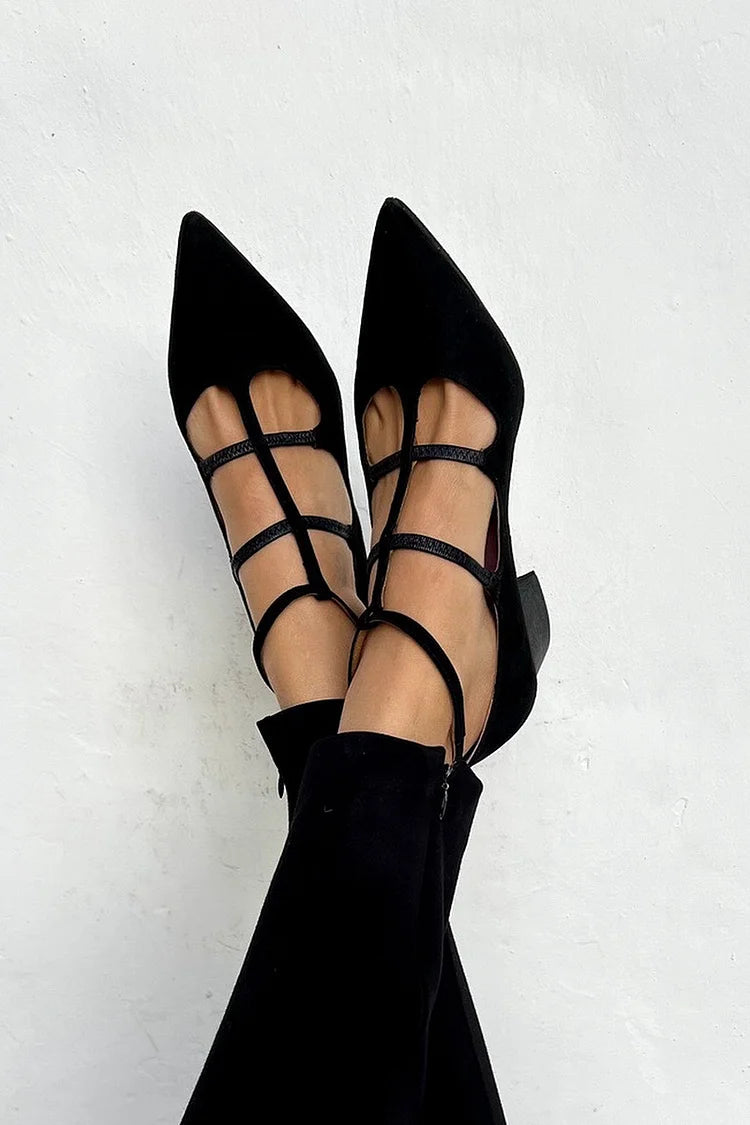 Zapatos de tacón con tiras