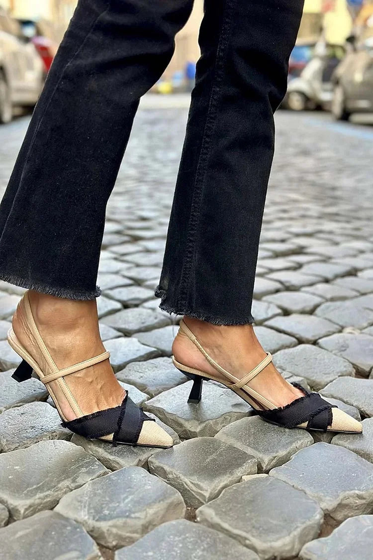 Zapatos de tacón con tira fina