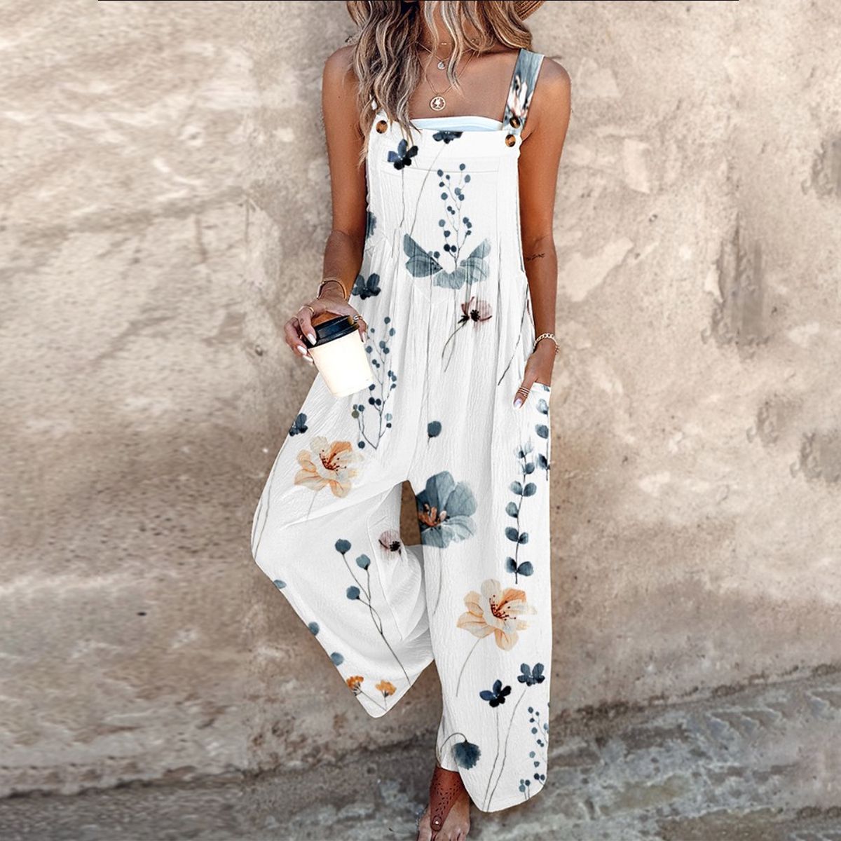 Cómodo peto estampado