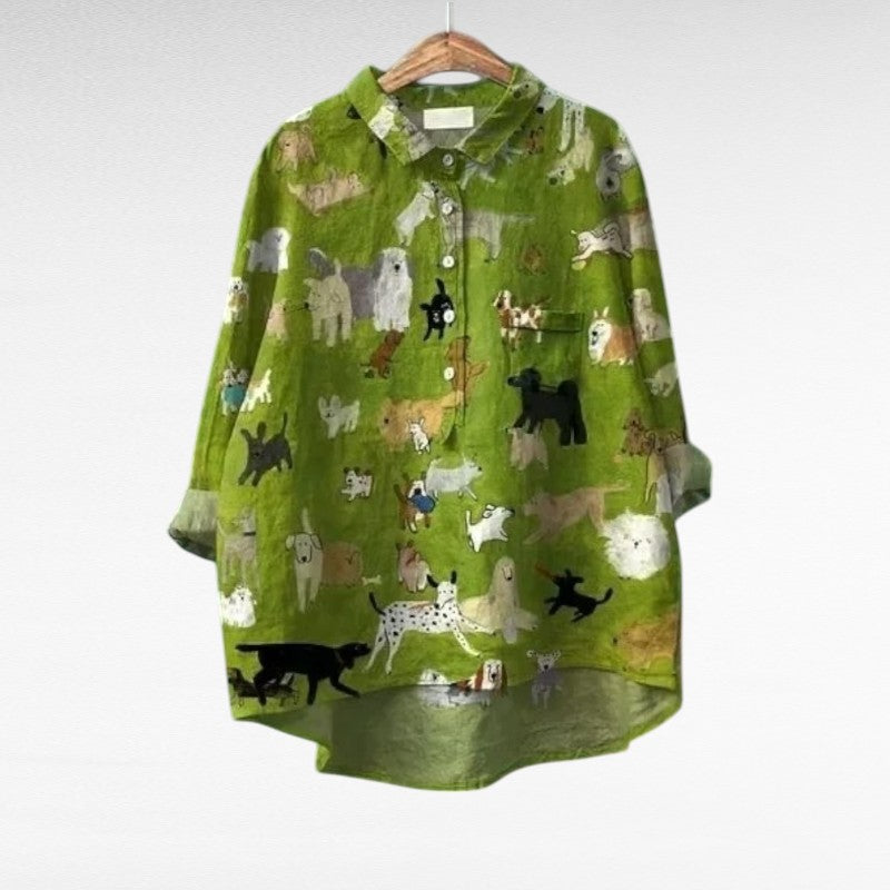 Cómoda blusa estampada
