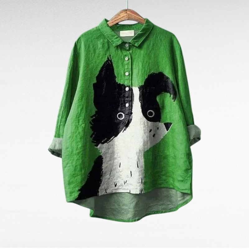 Cómoda blusa estampada