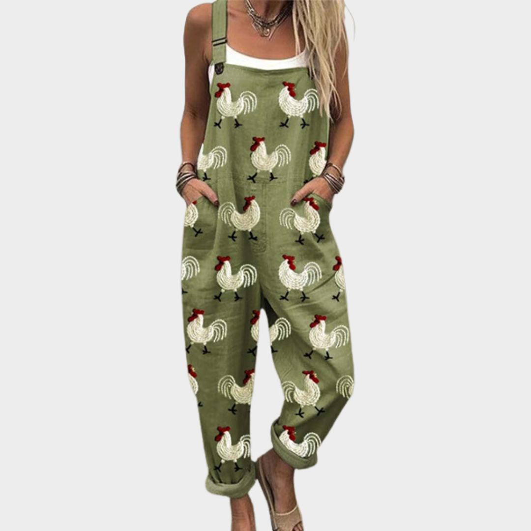 Cómodo peto estampado