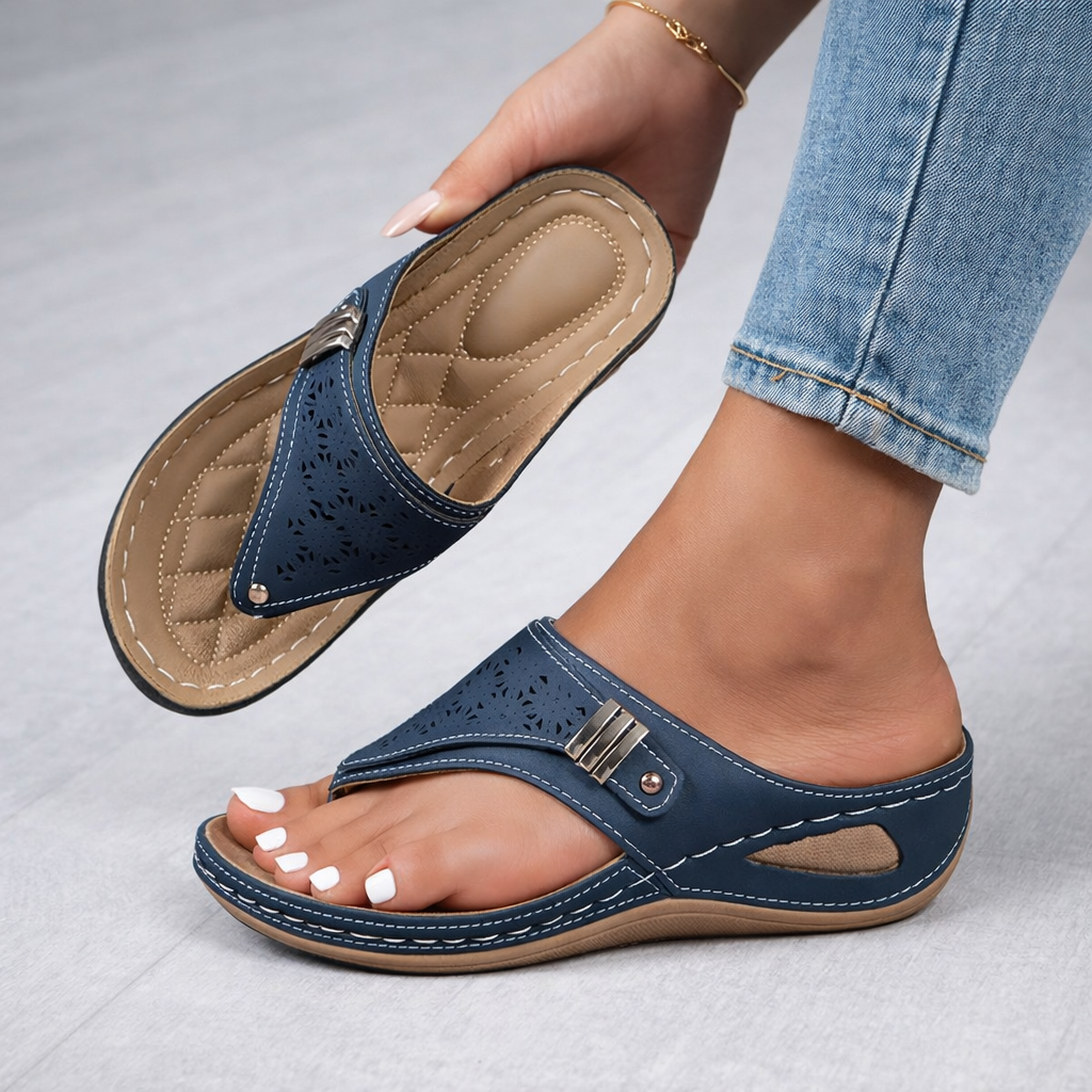 Sandalias con cuña