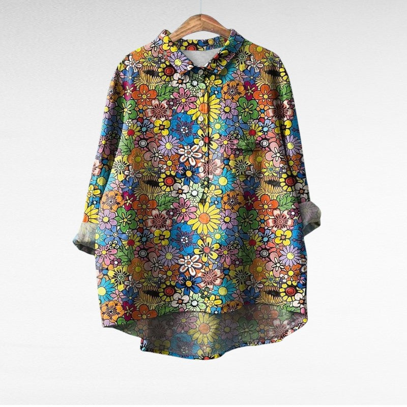 Cómoda blusa estampada