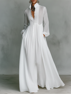 Luna | Vestido maxi minimalista