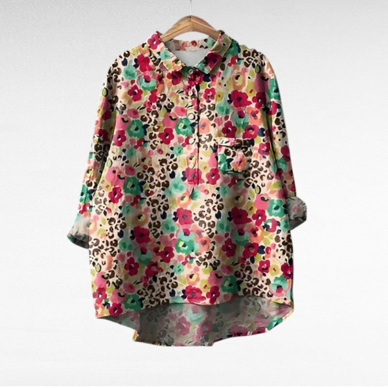 Cómoda blusa estampada