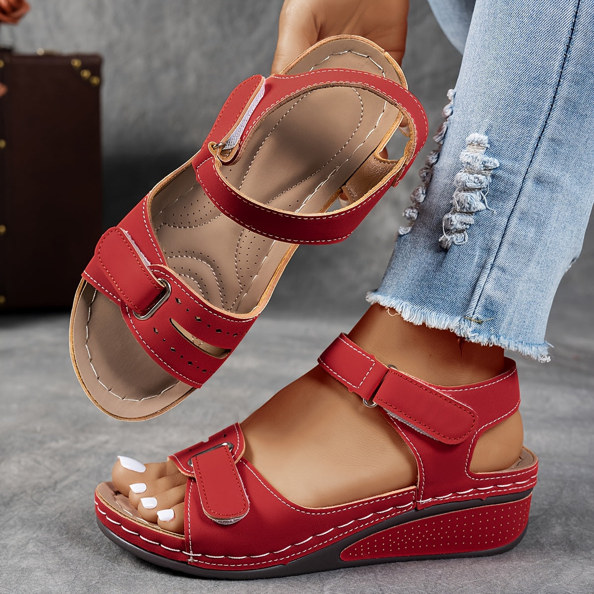 Sandalias de cuña