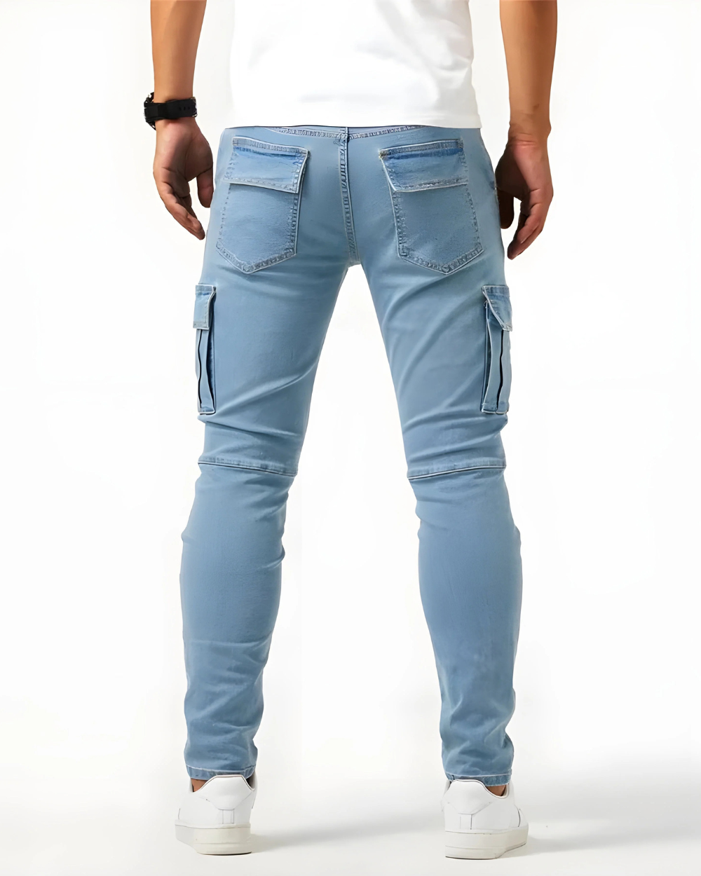 Martin™ | Pantalones cargo elásticos Marino