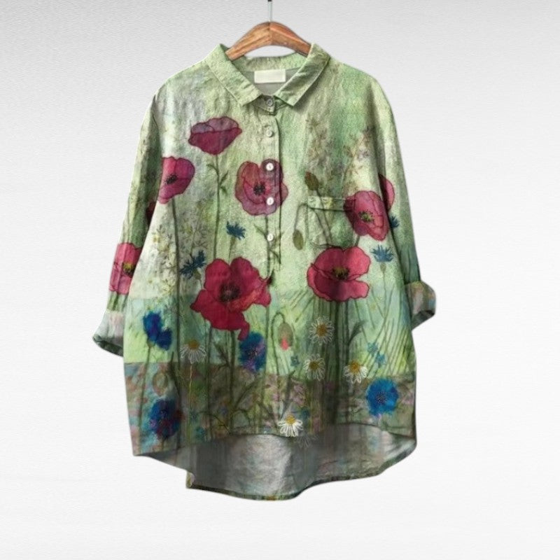 Cómoda blusa estampada