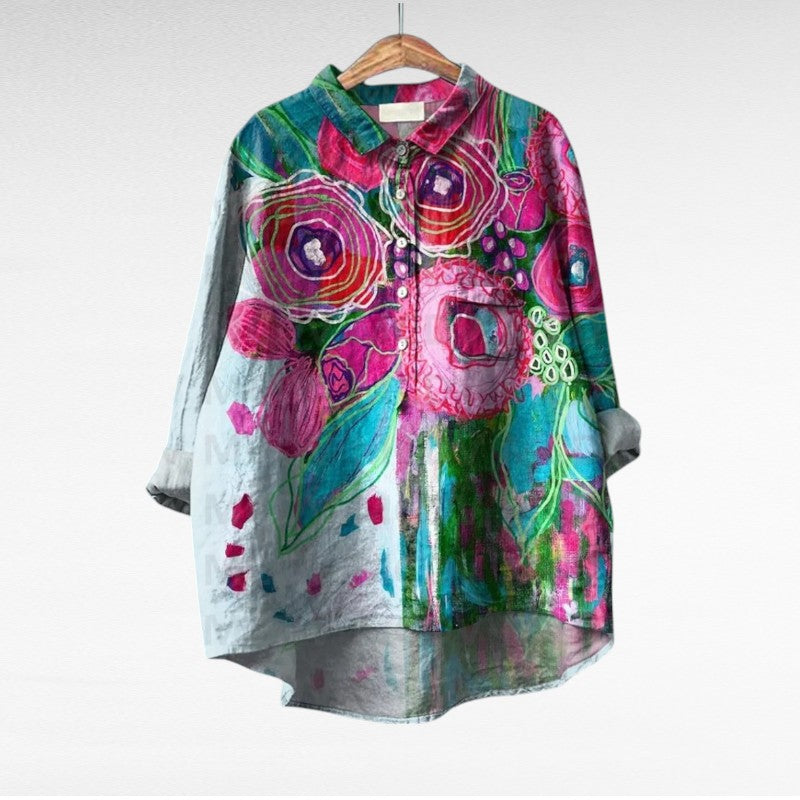 Cómoda blusa estampada