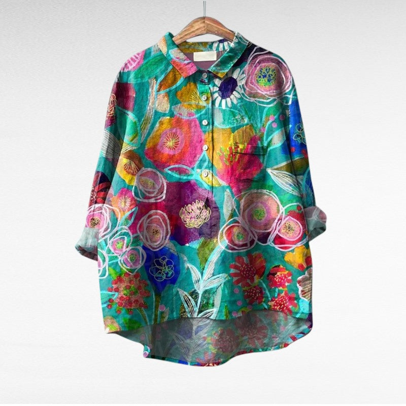 Cómoda blusa estampada