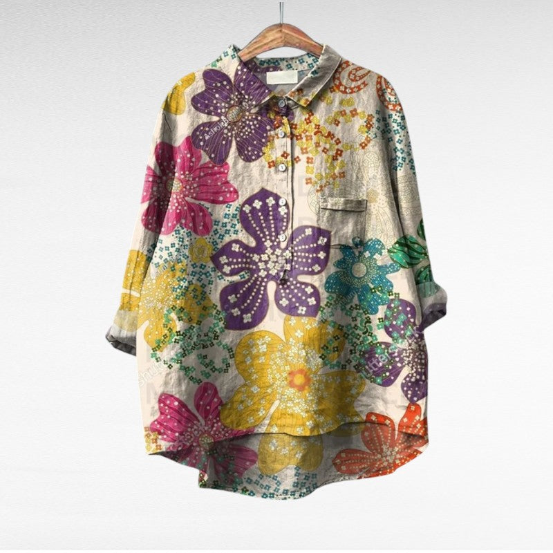 Cómoda blusa estampada