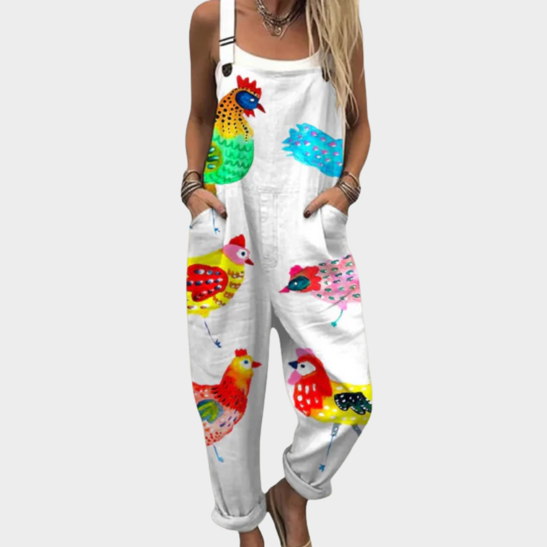 Cómodo peto estampado