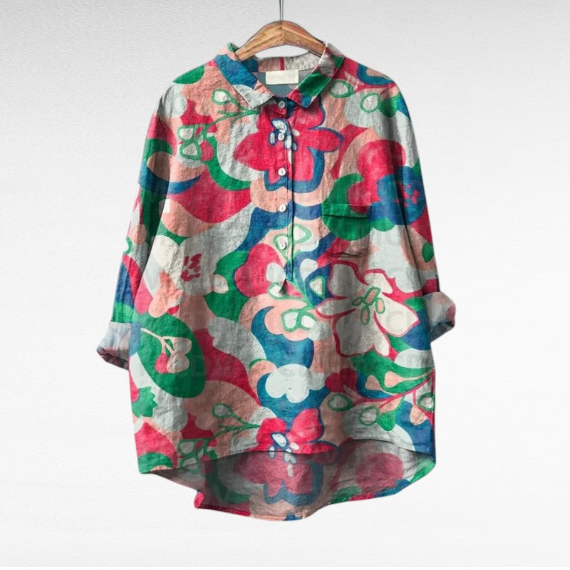 Cómoda blusa estampada