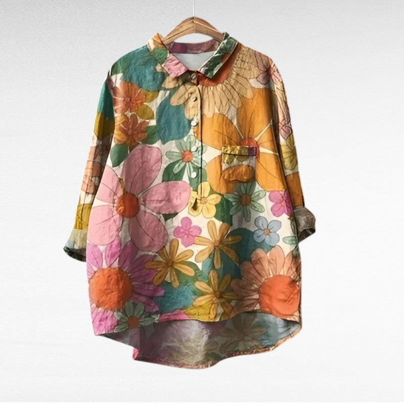 Cómoda blusa estampada