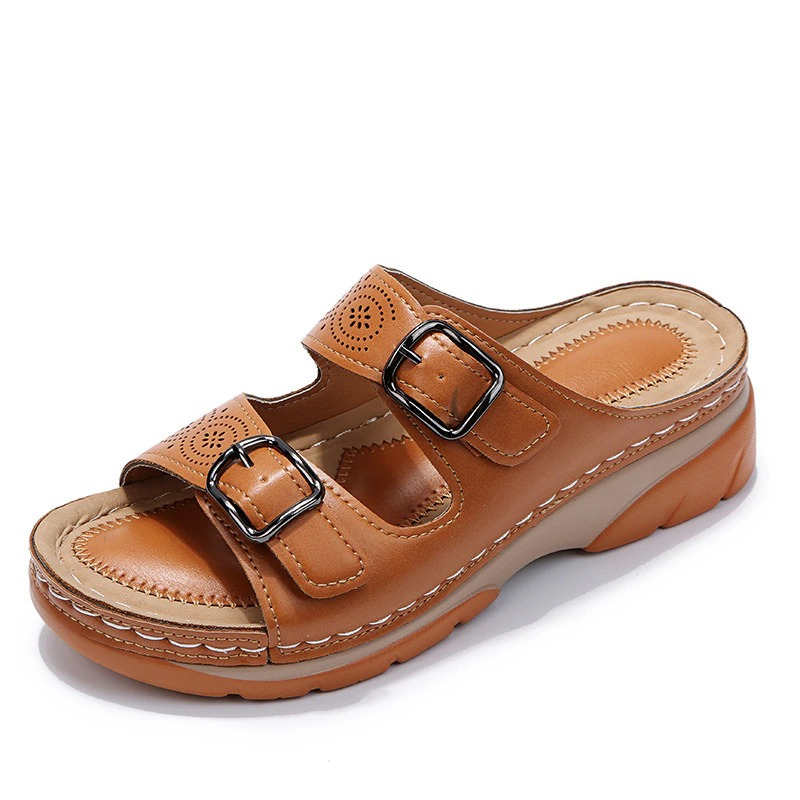 Sandalias con doble hebilla