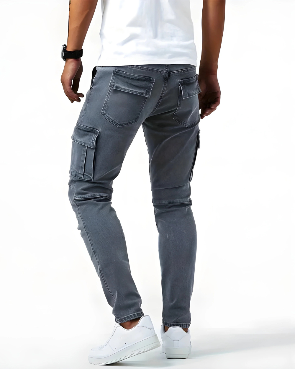 Martin™ | Pantalones cargo elásticos Marino