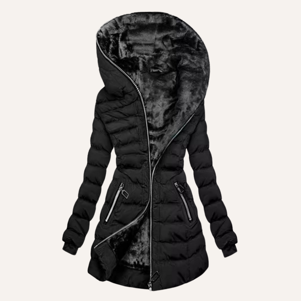 Gina | Abrigo de invierno con capucha cálida