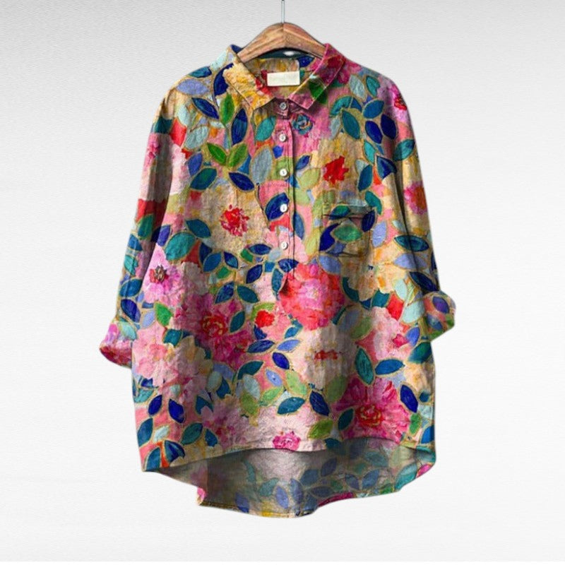 Cómoda blusa estampada