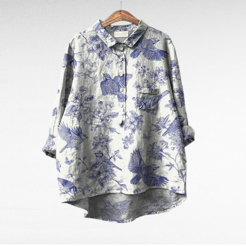 Cómoda blusa estampada