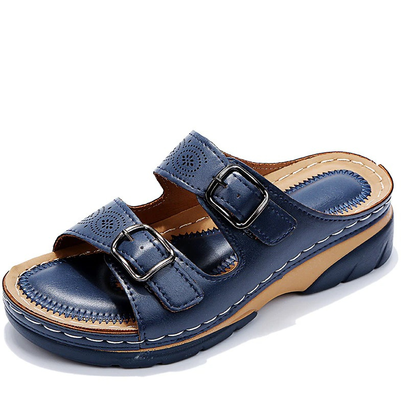 Sandalias con doble hebilla