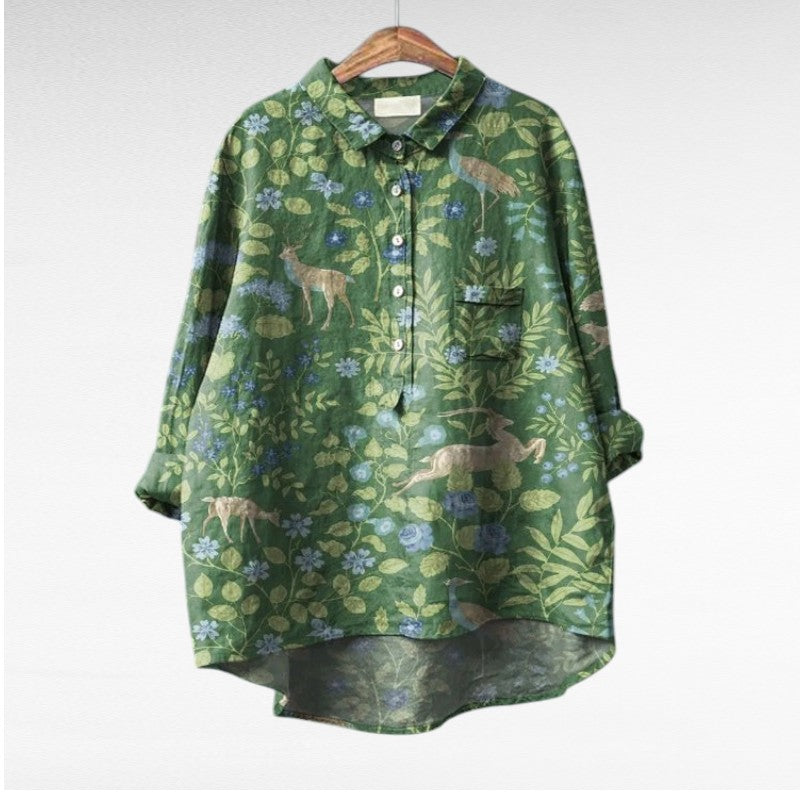 Cómoda blusa estampada