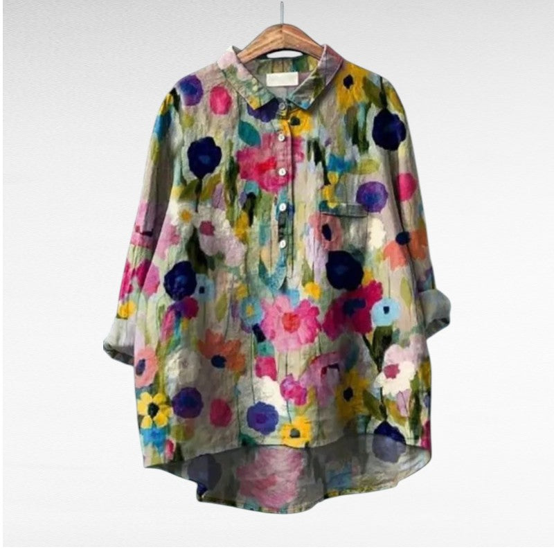 Cómoda blusa estampada