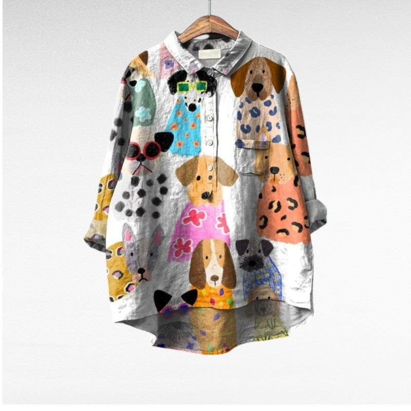 Cómoda blusa estampada