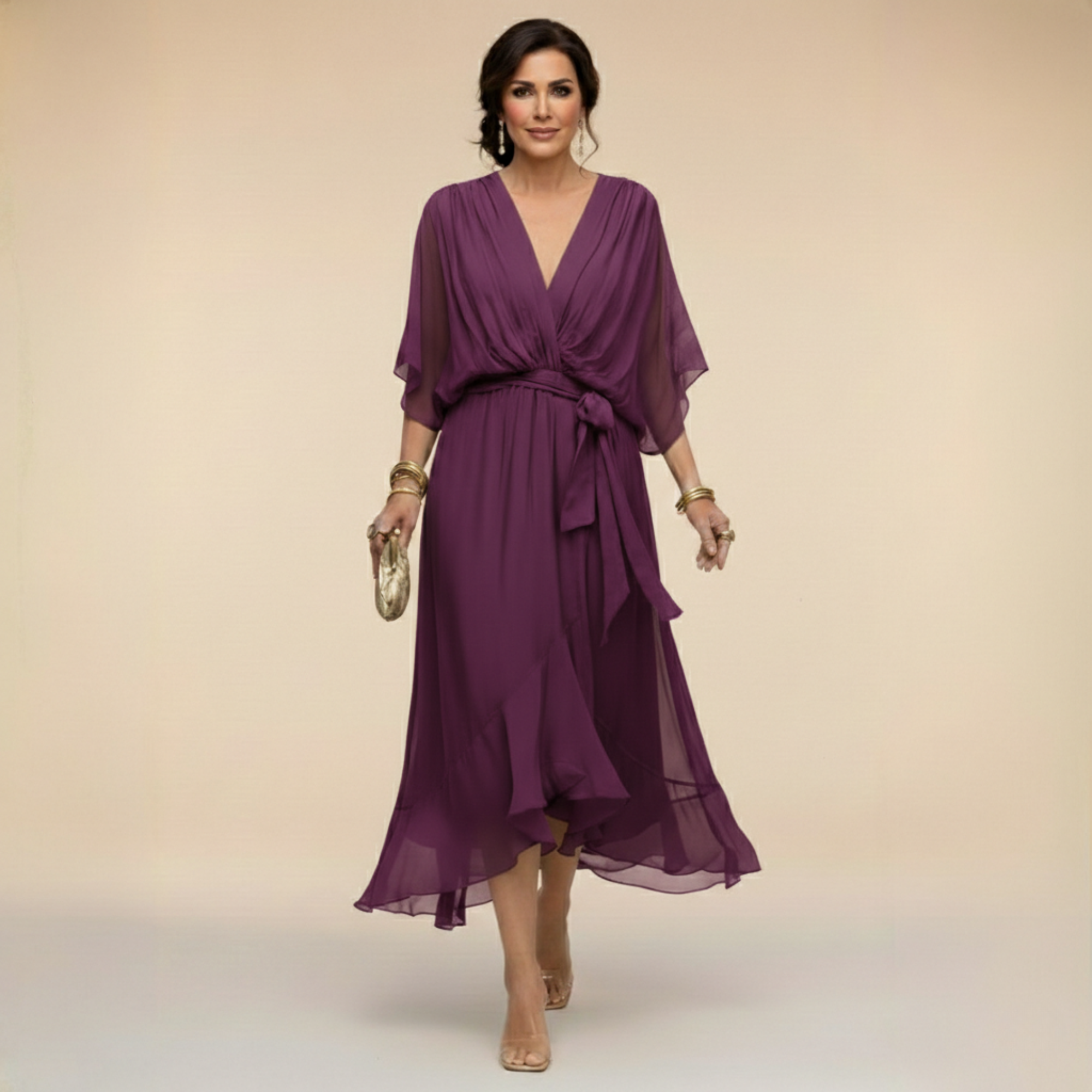 Monica | Vestido con escote en V