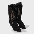 Sofía | Botas cowboy de mujer con bordado y tacón bajo