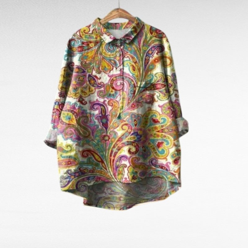 Cómoda blusa estampada