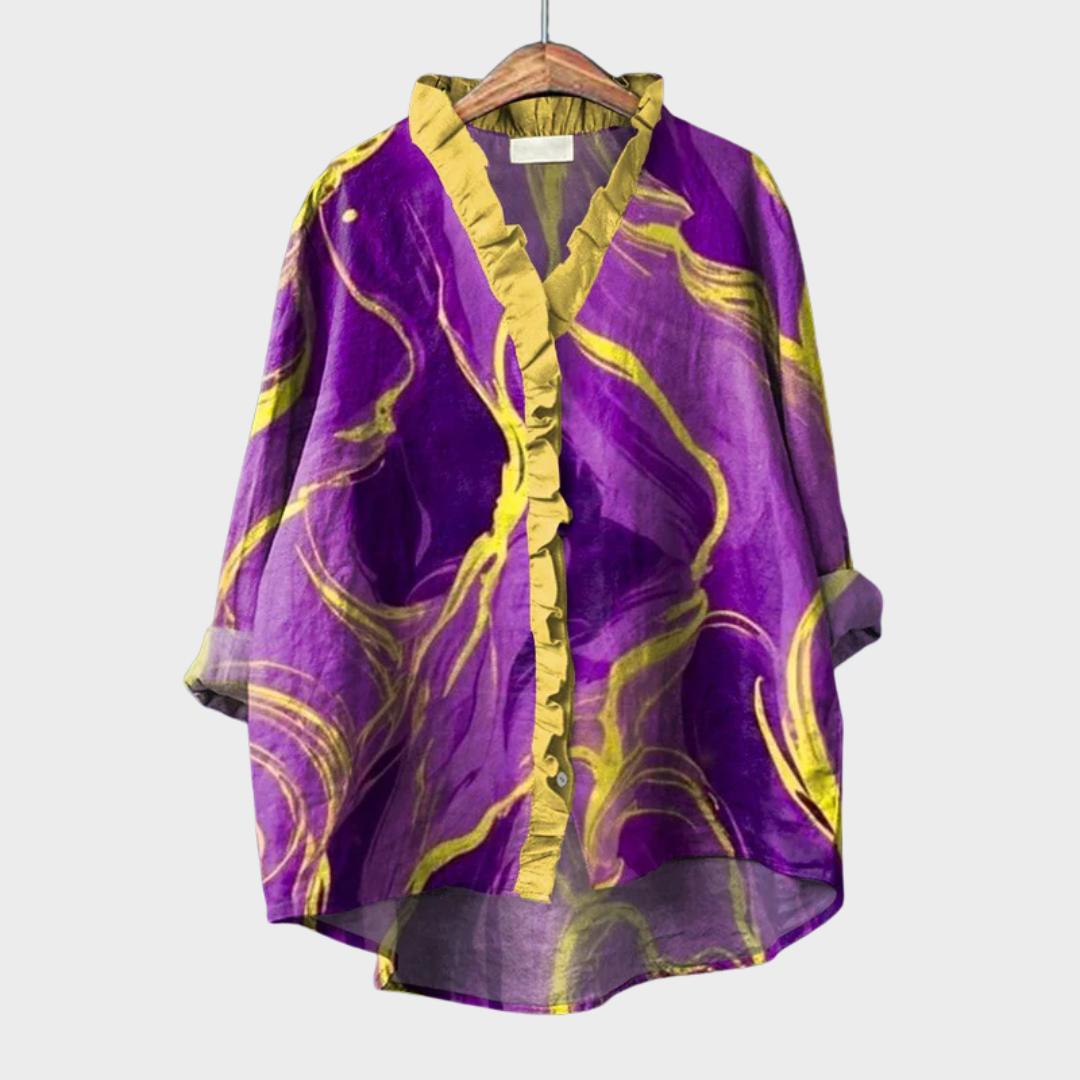 Cómoda blusa estampada
