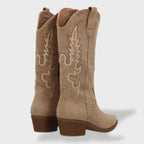 Sofía | Botas cowboy de mujer con bordado y tacón bajo