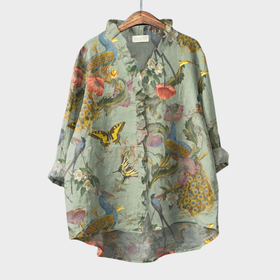 Cómoda blusa estampada