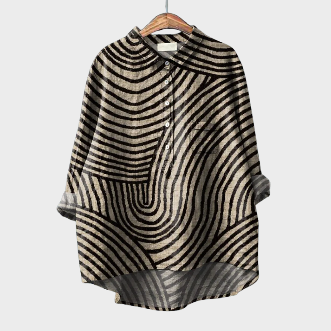 Cómoda blusa estampada