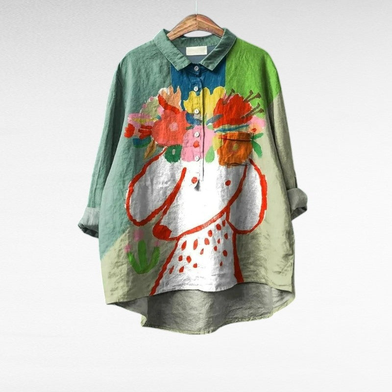 Cómoda blusa estampada