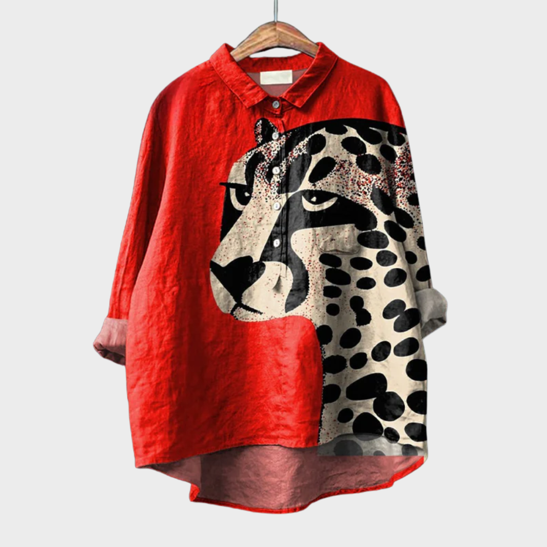 Cómoda blusa estampada