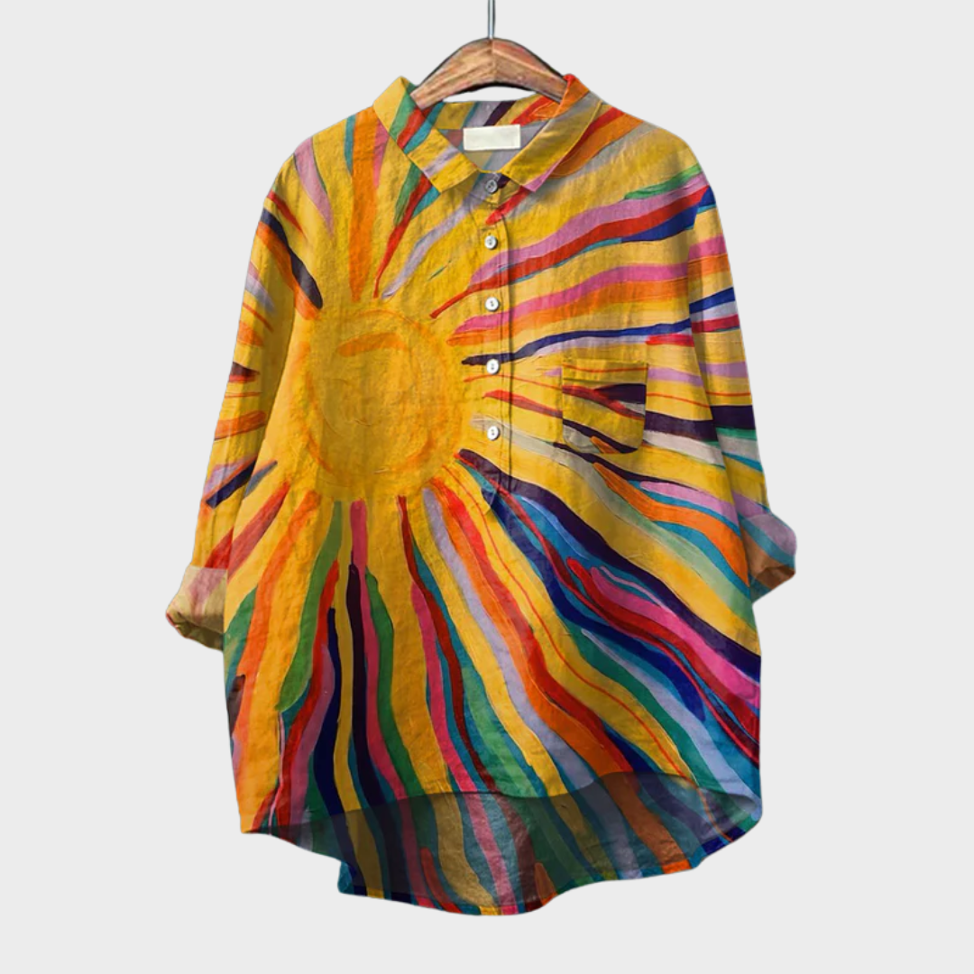 Cómoda blusa estampada