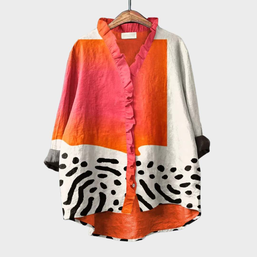 Cómoda blusa estampada