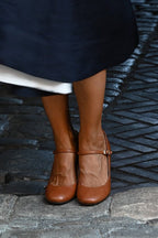 Sandalias cómodas de tacón bajo