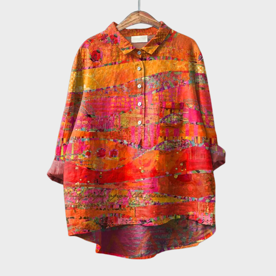 Cómoda blusa estampada