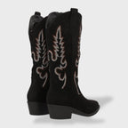 Sofía | Botas cowboy de mujer con bordado y tacón bajo