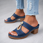 Sandalias cómodas con tacón alto
