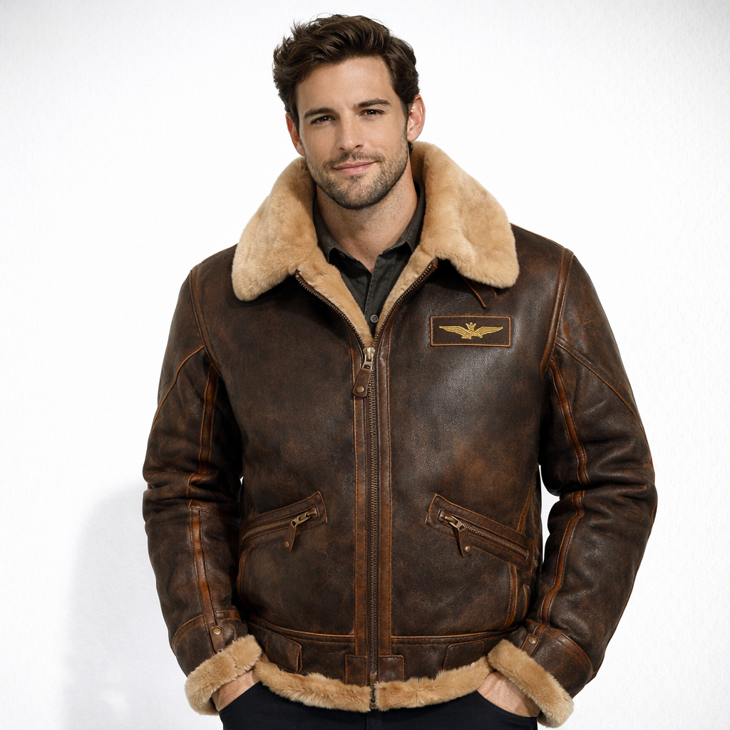 Hugo | Chaqueta aviador clásica