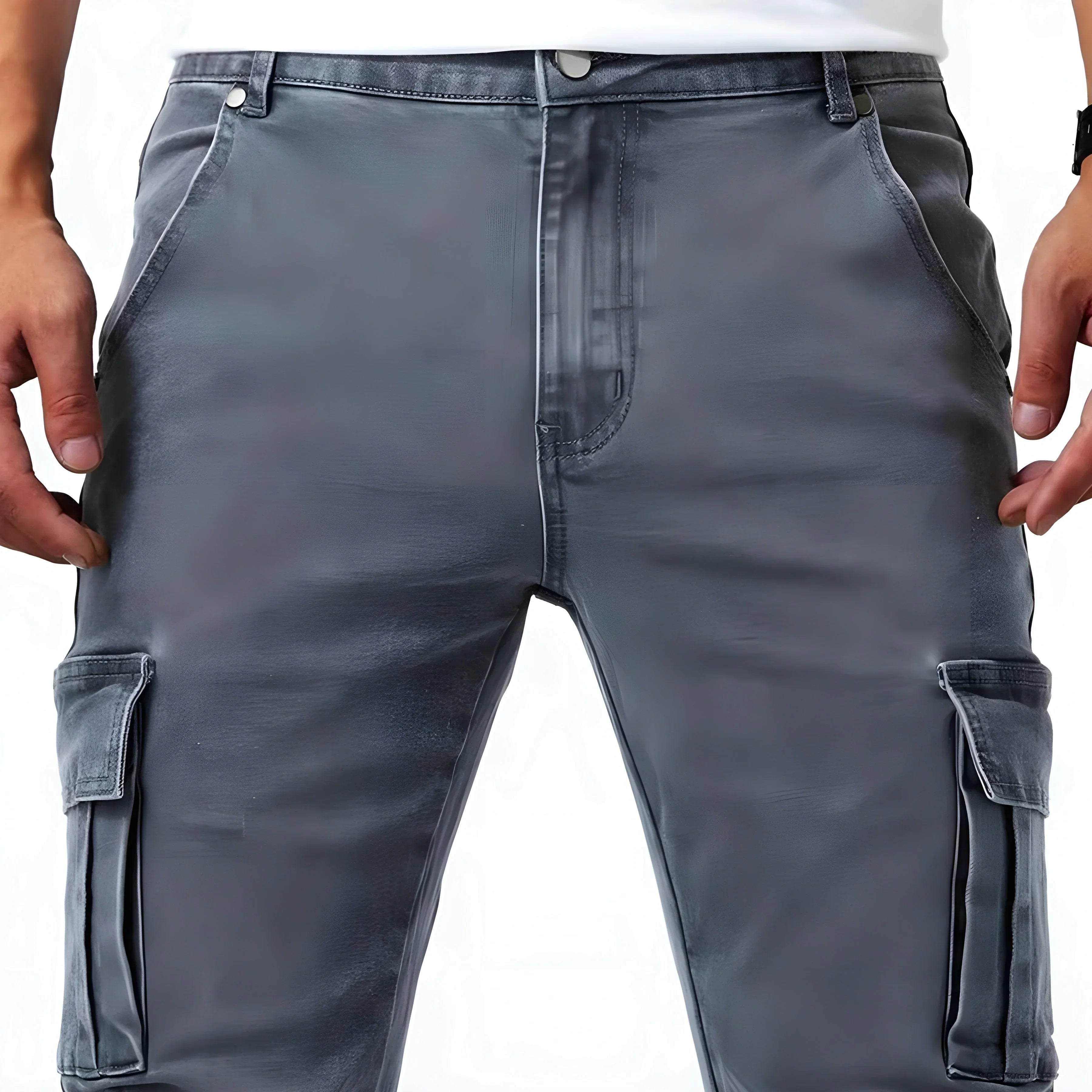 Martin™ | Pantalones cargo elásticos Marino
