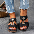 Sandalias cómodas con tacón alto