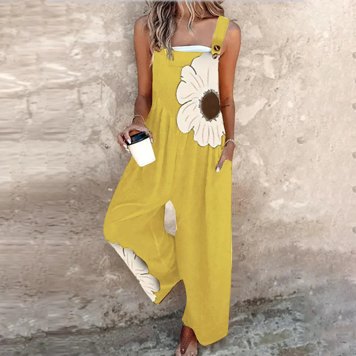 Cómodo peto estampado