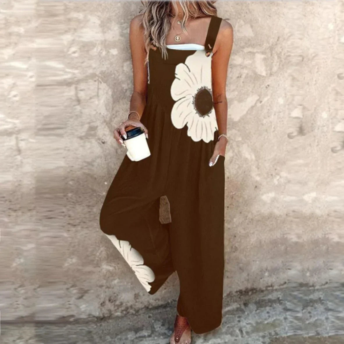 Cómodo peto estampado