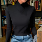 Luna | Elegante jersey cuello alto