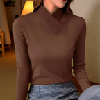 Luna | Elegante jersey cuello alto